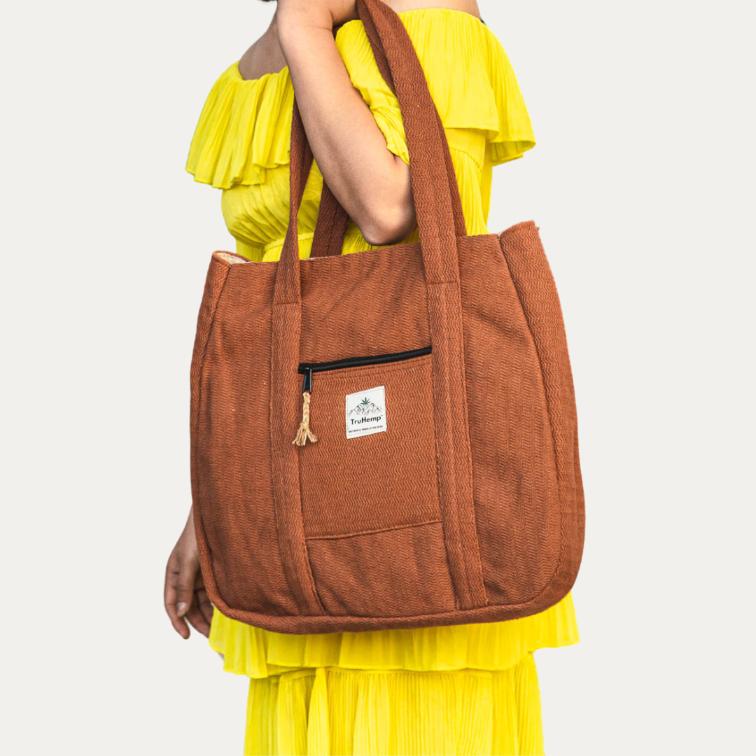 Hemp Market Bag - Brown