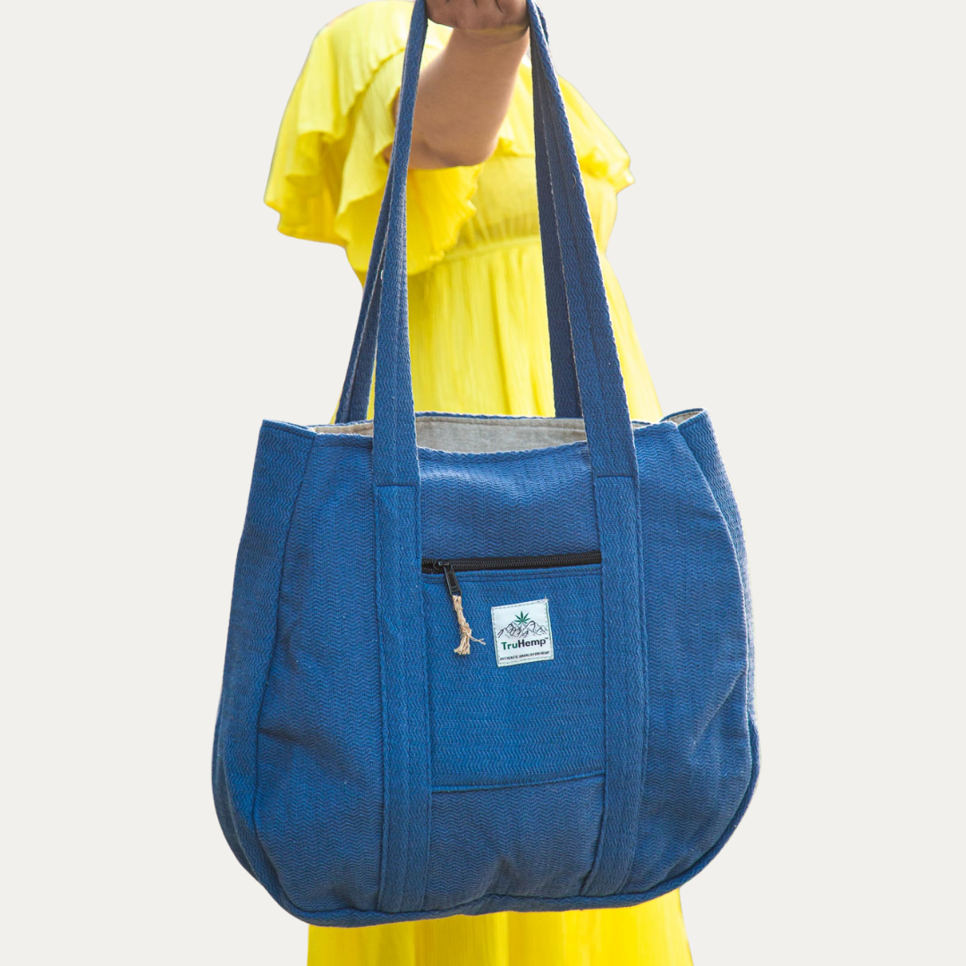 Hemp Market Bag - Blue