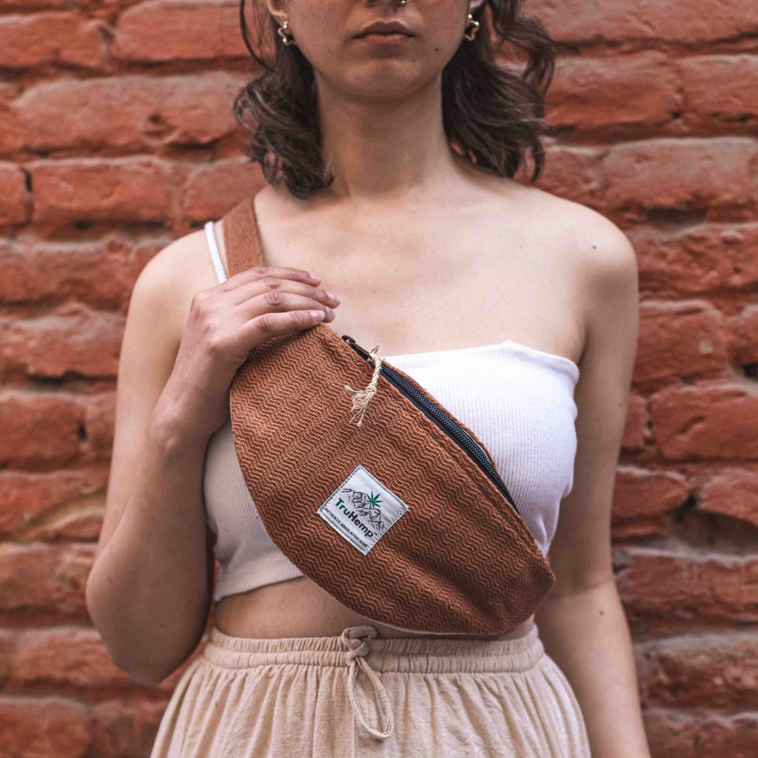 Hemp Fanny Pack - Brown