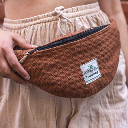 Hemp Fanny Pack - Brown