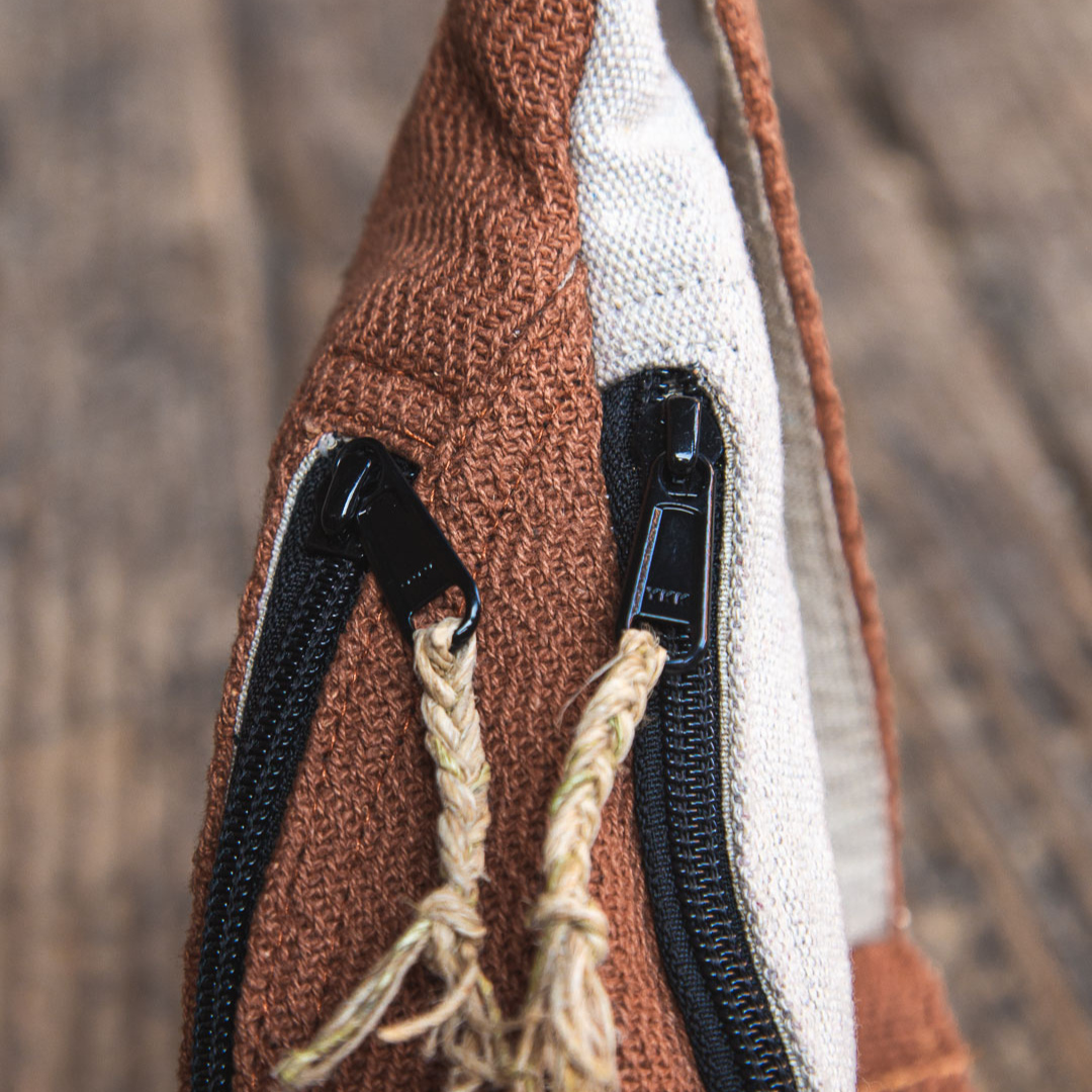 Hemp Fanny Pack - Brown