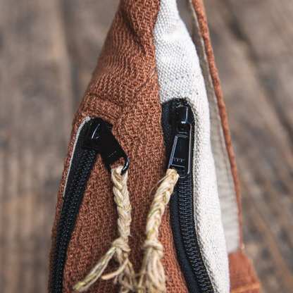 Hemp Fanny Pack - Brown