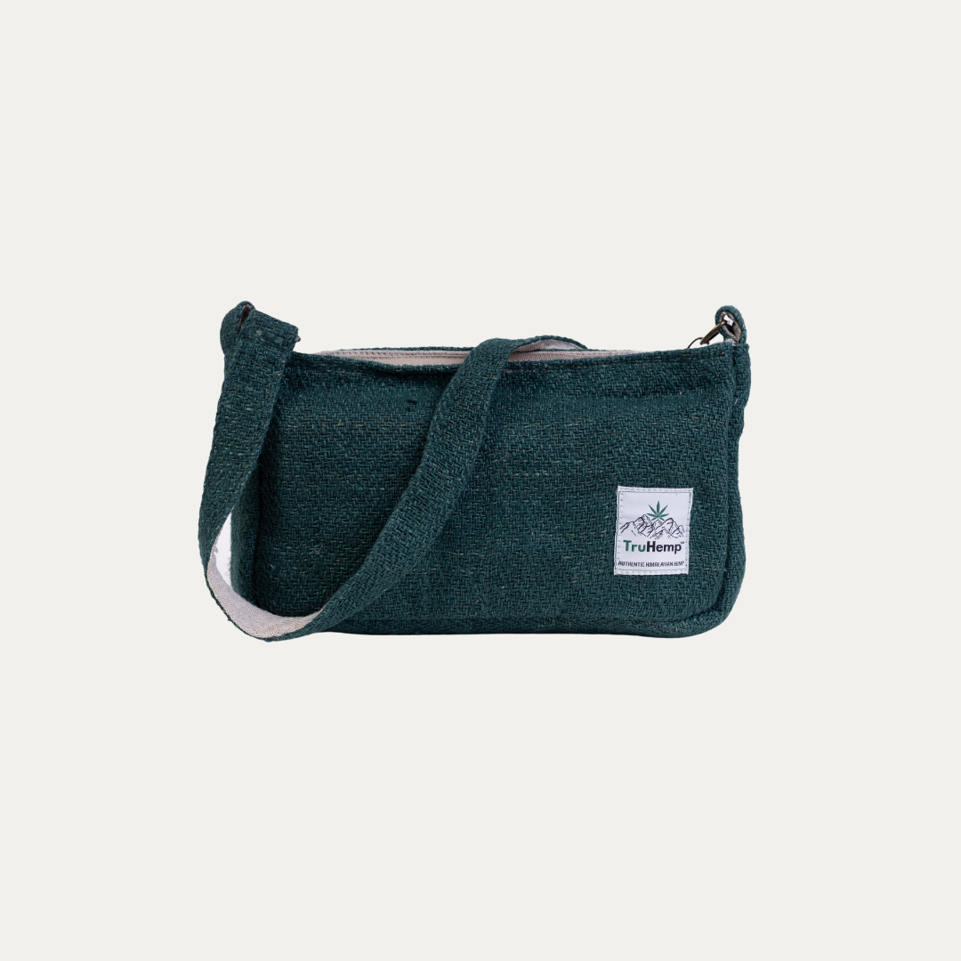 Luna Hemp Shoulder Bag - Green