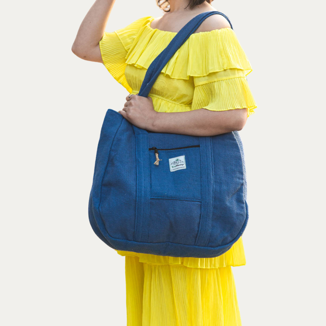 Hemp Market Bag - Blue