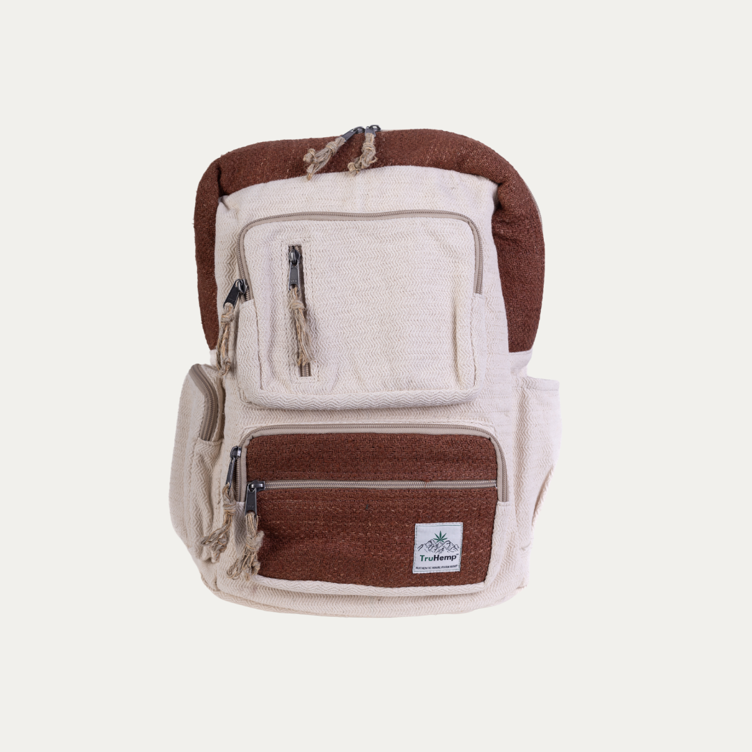Traveller Hemp Backpack - Brown
