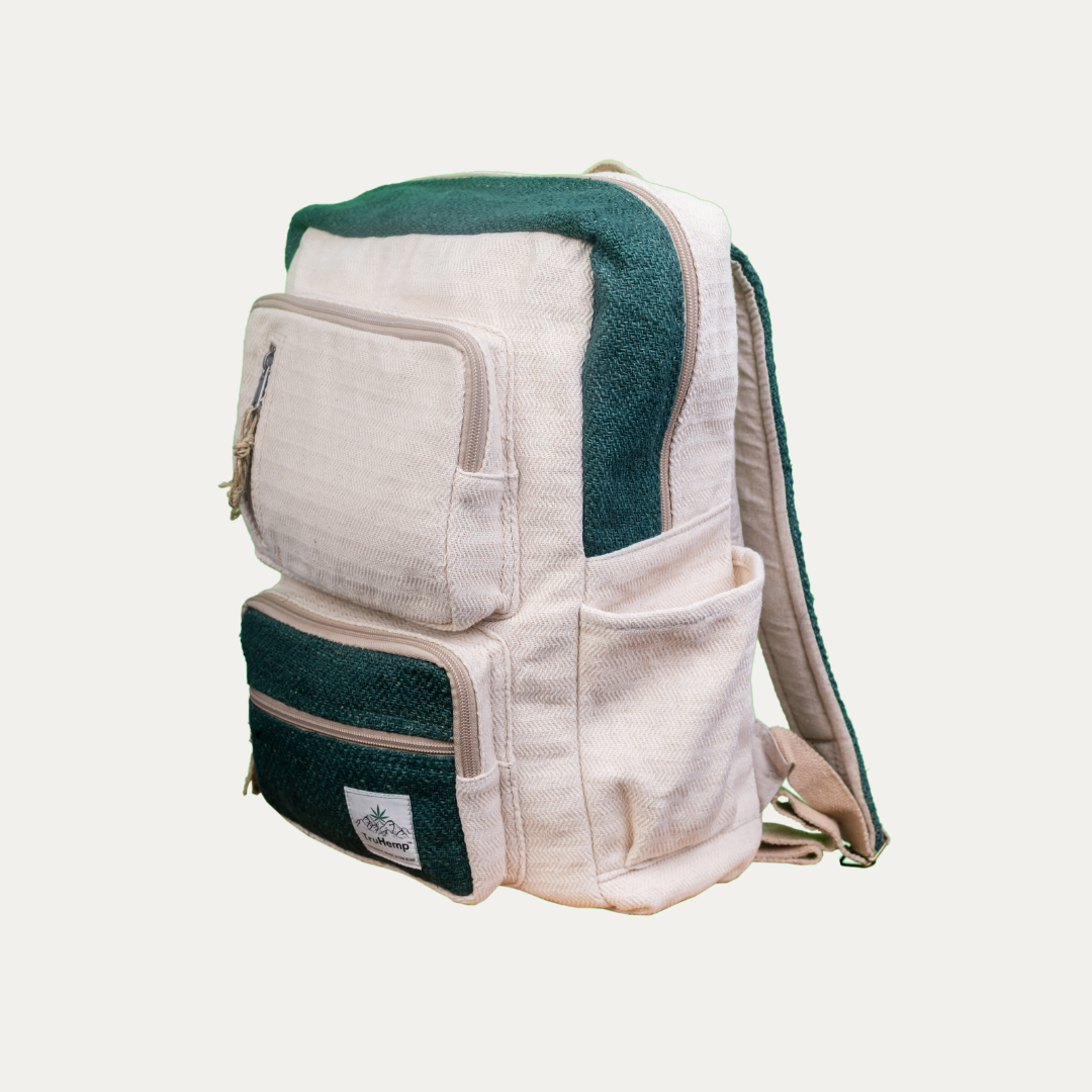 Traveller Hemp Backpack - Green