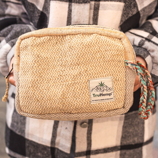 Hemp Travel Pouches - Natural Hemp