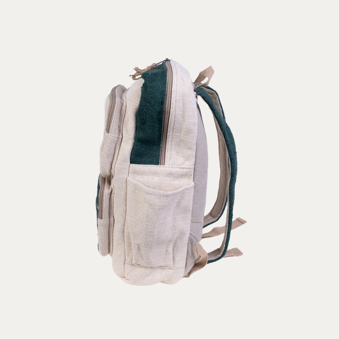 Traveller Hemp Backpack - Green
