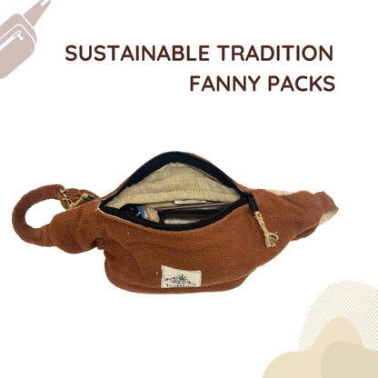 Hemp Fanny Pack - Brown
