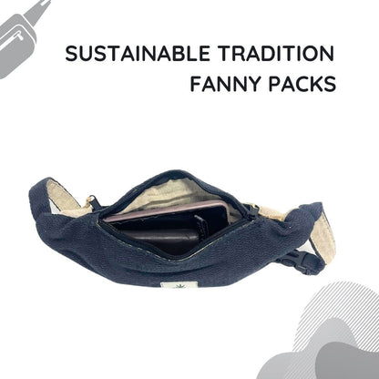 Hemp Fanny Pack - Black