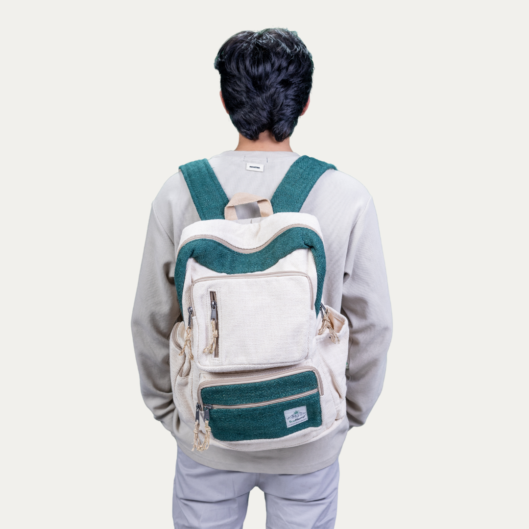Traveller Hemp Backpack - Green
