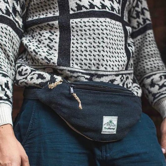 Hemp Fanny Pack - Black