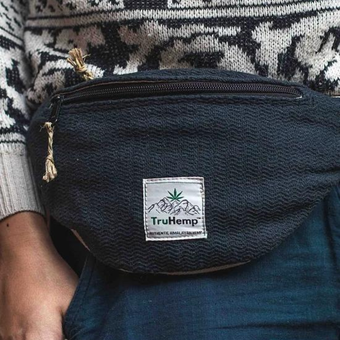 Hemp Fanny Pack - Black