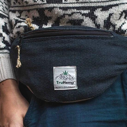 Hemp Fanny Pack - Black