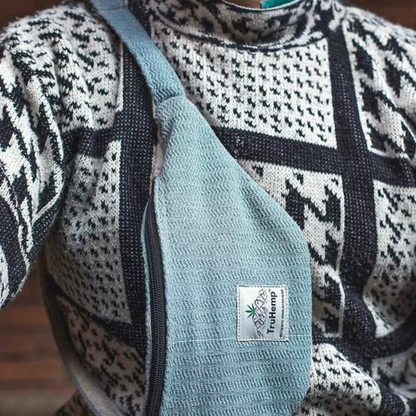 Hemp Fanny Pack - Arctic Blue