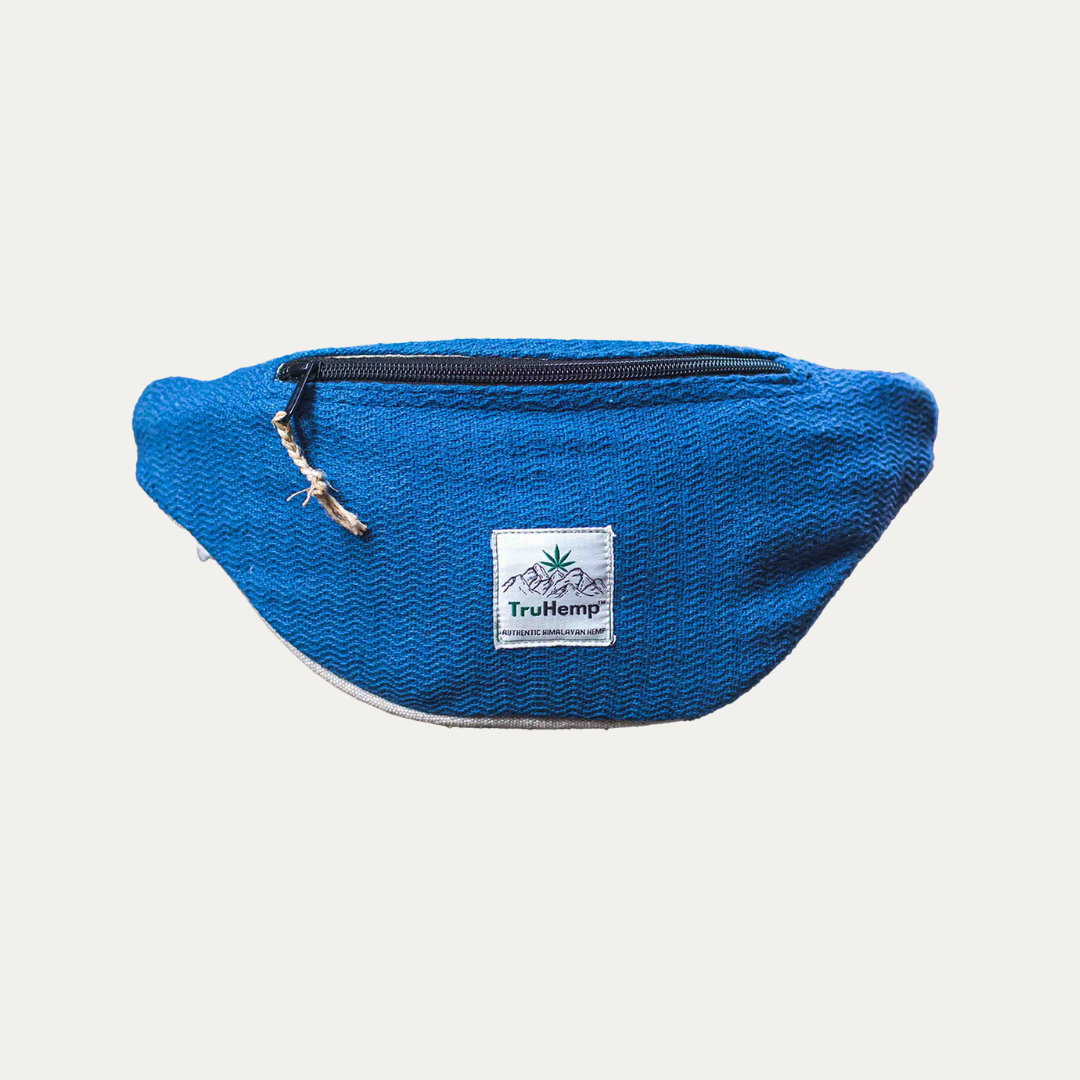 Hemp Fanny Pack - Blue