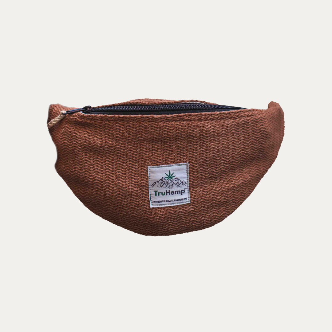 Hemp Fanny Pack - Brown